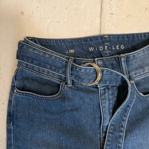 Wide-Leg Jeans with Denim Belt